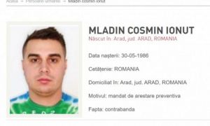 Liderul contrabandiștilor de țigări din Arad, Cosmin MLADIN, prins de polițiști la trei zile după ce a fost dat în urmărire
