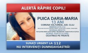 ALERTĂ. O adolescentă de 13 ani a fost RĂPITĂ la Cluj. Cine este principalul suspect