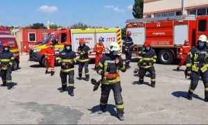 IMAGINILE ZILEI: Pompierii de la Timișoara se antrenează în pași de DANS