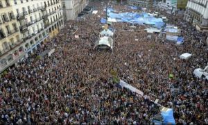 PROTESTE în Madrid împotriva măsurilor de carantină: 