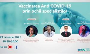 Vaccinarea anti COVID-19, webinar gratuit suținut de Dr. Adrian Streinu Cercel, Dr. Vlad Mixich, Dr. Mihaela Leventer și Prof. Dr. Răzvan Cherecheș 