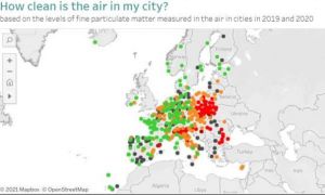 București - locul 263 din 323 de oraşe europene, într-un clasament privind calitatea aerului
