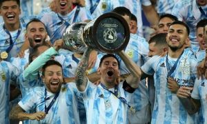 Leo Messi, primul trofeu cu naționala Argentinei. 