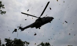 Reacția MApN, după aterizarea forțată a elicopterului american în Capitală: “Pilotul a reuşit să controleze aeronava astfel încât să nu fie victime”