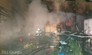 ISU Giurgiu: Incendiul de la hotelul Steaua Dunării, de la un scurtcircuit electric