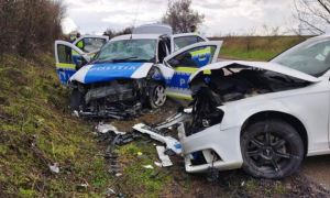 Grav ACCIDENT de circulație cu o autospecială a Poliției în Caraș-Severin