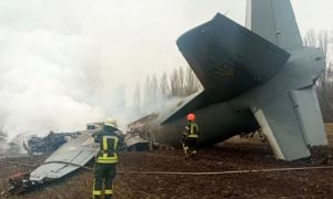 Rușii au doborât un avion militar ucrainean care transporta arme din Occident 