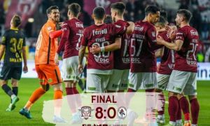 FC Rapid a UMILIT Gaz Metan Mediaș: 8-0 într-un meci arbitrat de o brigadă feminină