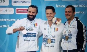 Natație: Constantin Popovici și Cătălin Preda au obținut aur și argint în proba de sărituri de la mare înălțime la Europene