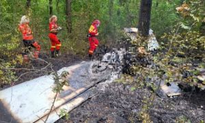 IGSU: Două persoane decedate după prăbușirea unui avion de mici dimensiuni în județul Giurgiu