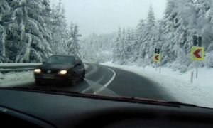  Traficul rutier prin Pasul Prislop, în condiții de iarnă
