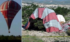 Doi turiști au murit, iar alți trei au fost răniți după prăbușirea unui balon cu aer cald în vestita Cappadocia