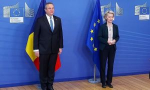 Premierul CIUCĂ, vizită la Bruxelles; întâlniri cu șefa Comisiei Europene și cu secretarul general NATO