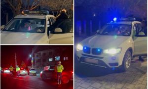 BMW cu SIRENĂ de poliție! Ce a pățit șoferul când a dat nas în nas cu polițiștii