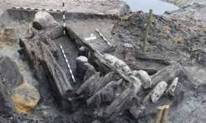 O lopată veche de aproximativ 4000 de ani, descoperită pe traseul Autostrăzii Transilvania