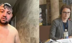 VIDEO Gol, sub duș, la ședința Consiliului Local! Pățania unui consilier din sectorul 1: ”Tehnica mai joacă FESTE”