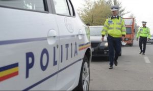Autospecială de poliție, implicată într-un accident de circulație pe DN2