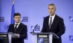 Zelenski cere NATO aderarea Ucrainei la alianță: ”A venit timpul”