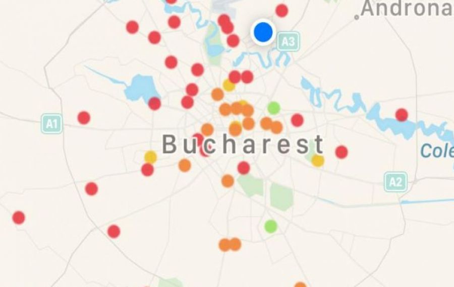 ALARMĂ. S-a depășit de 3 ori limita maximă de POLUARE în București