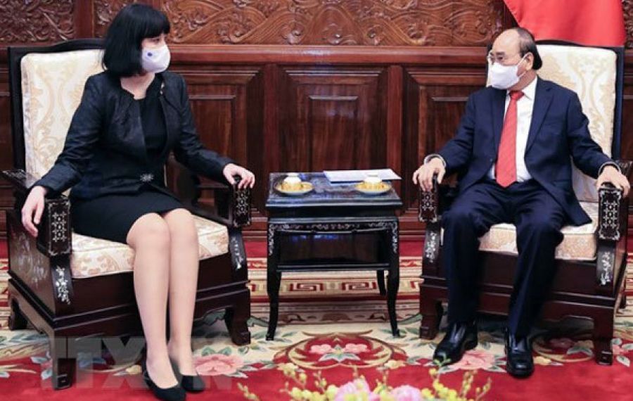 Ambasadorul României în Vietnam, Cristina Romila, și-a prezentat scrisorile de acreditare președintelui Nguyen Xuan Phuc 