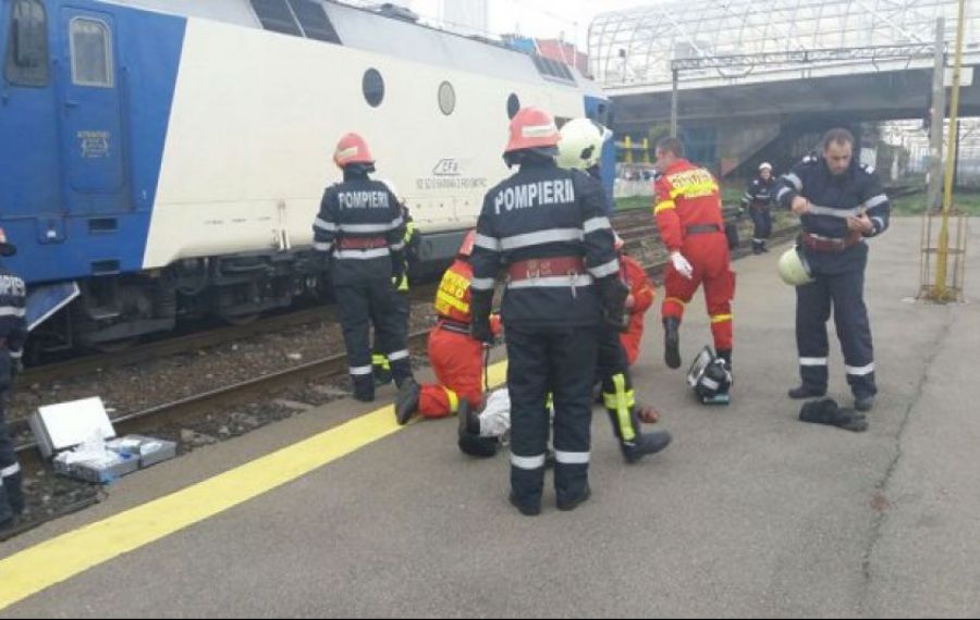 Tragedie în Gara Basarab. Un bărbat s-a ARUNCAT în fața trenului