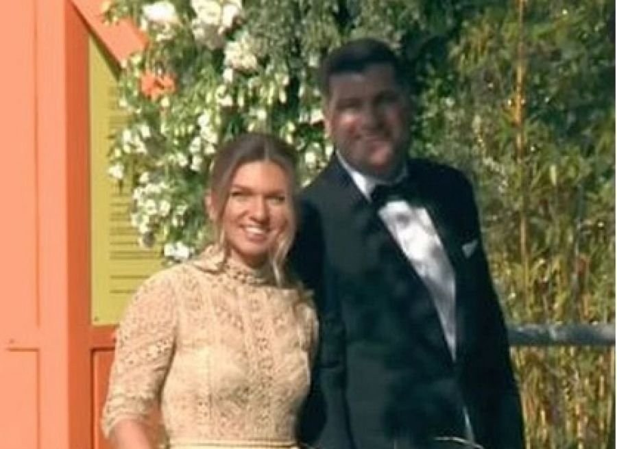 Primele IMAGINI cu Simona Halep în ziua nunții sale! Cum s-a îmbrăcat tenismena la cununia civilă cu Toni Iuruc