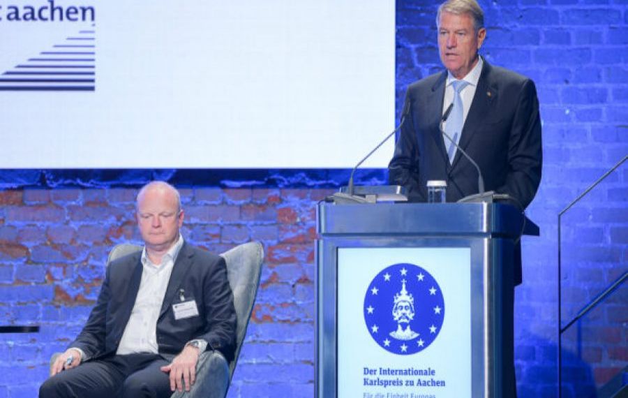 Președintele Klaus IOHANNIS va primi sâmbătă, la Aachen, Premiul internaţional "Carol cel Mare" - Pentru unitatea Europei