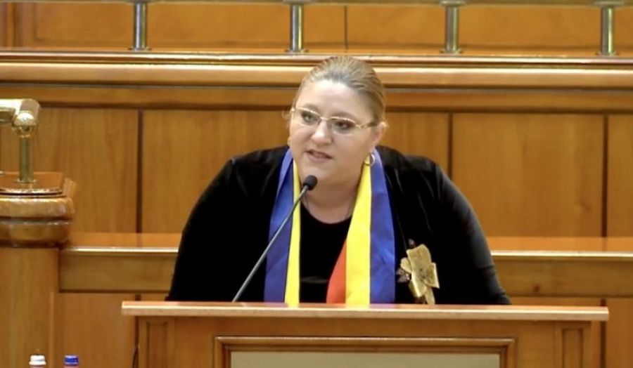 Șoșoacă s-a DEZLĂNȚUIT, în Parlament, la adresa lui Cîțu: "Drogatule"