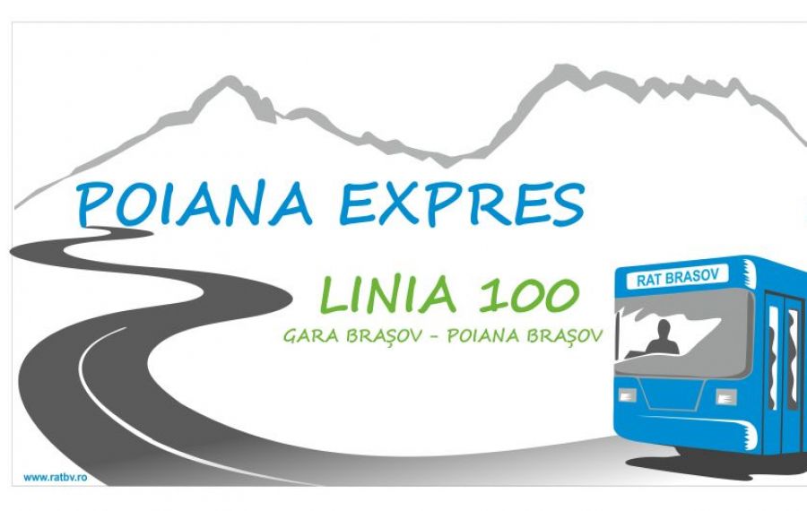 Linie directă de autobuz între gara Brașov și baza pârtiilor din Poiana Brașov. Care este orarul și cât costă călătoria