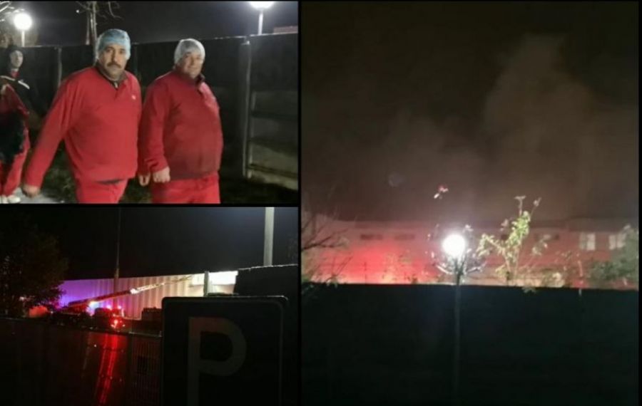 INCENDIU puternic la o fabrică de mezeluri din Timișoara. 170 de muncitori s-au evacuat