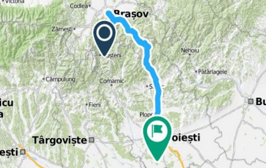 Circulația rutieră de la munte spre București a fost deviată pe DN 1A Săcele-Cheia-Ploieşti