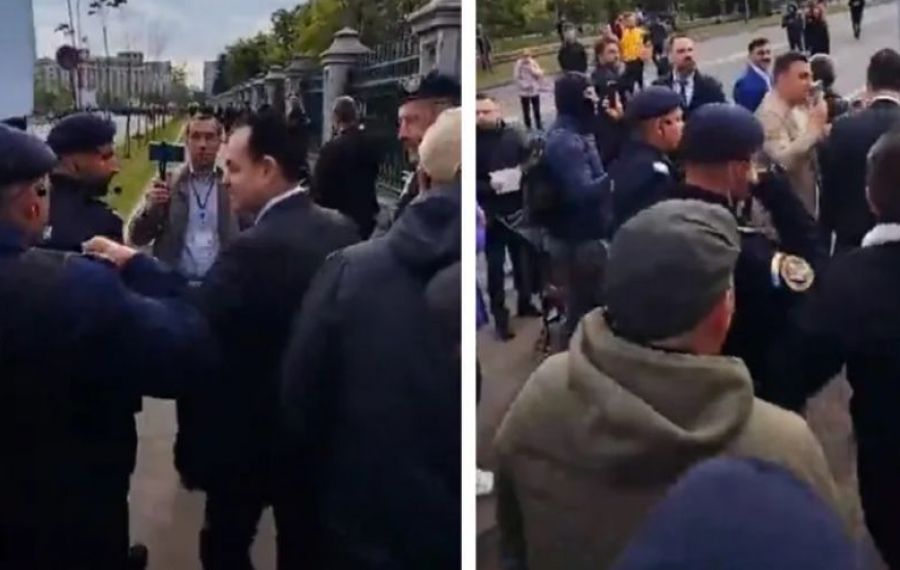 Ludovic Orban, agresat de protestatari AUR la Parlament: „Am fost scuipat, lovit cu un băţ de la steag, lovit cu piciorul, înjurat, insultat...”
